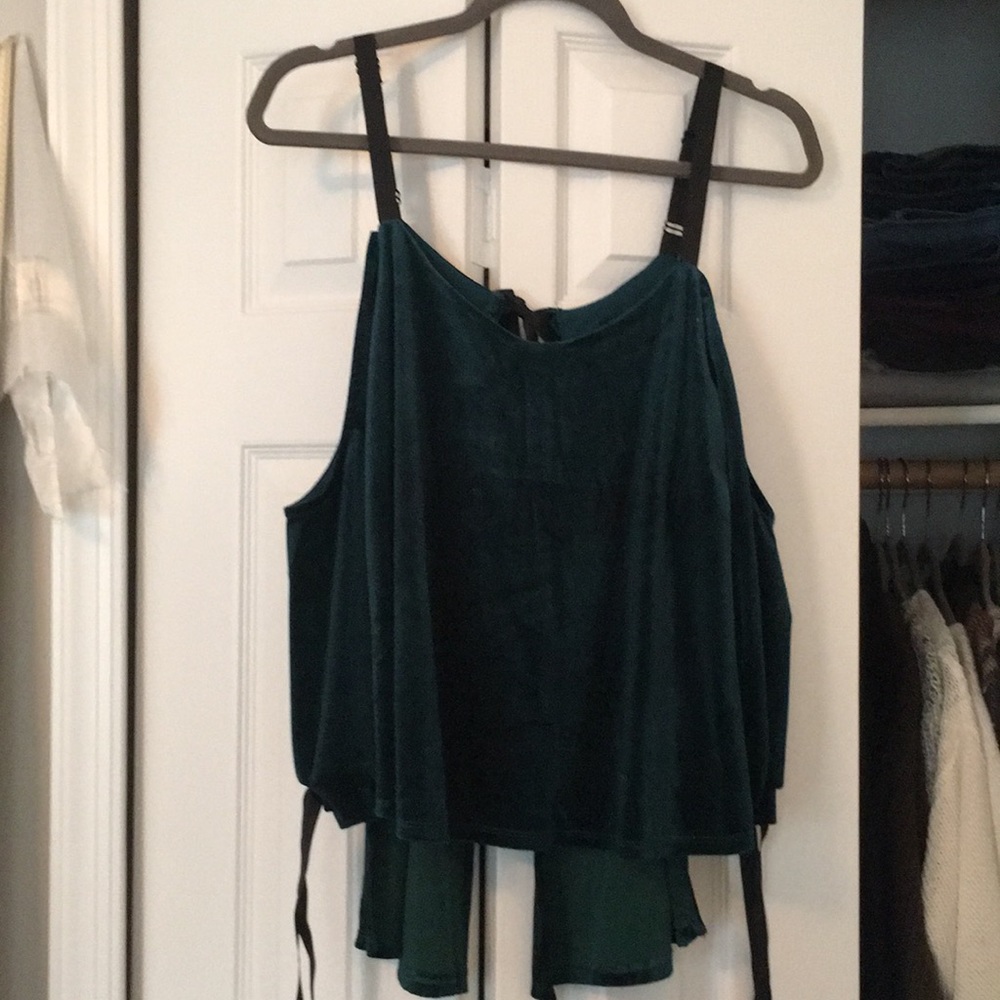 Velvet Green Top
